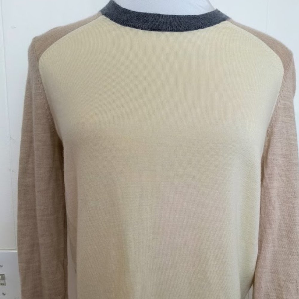 Banana Republic Extra Fine Merino Wool Blend Raglan Sweater - Picture 3 of 6